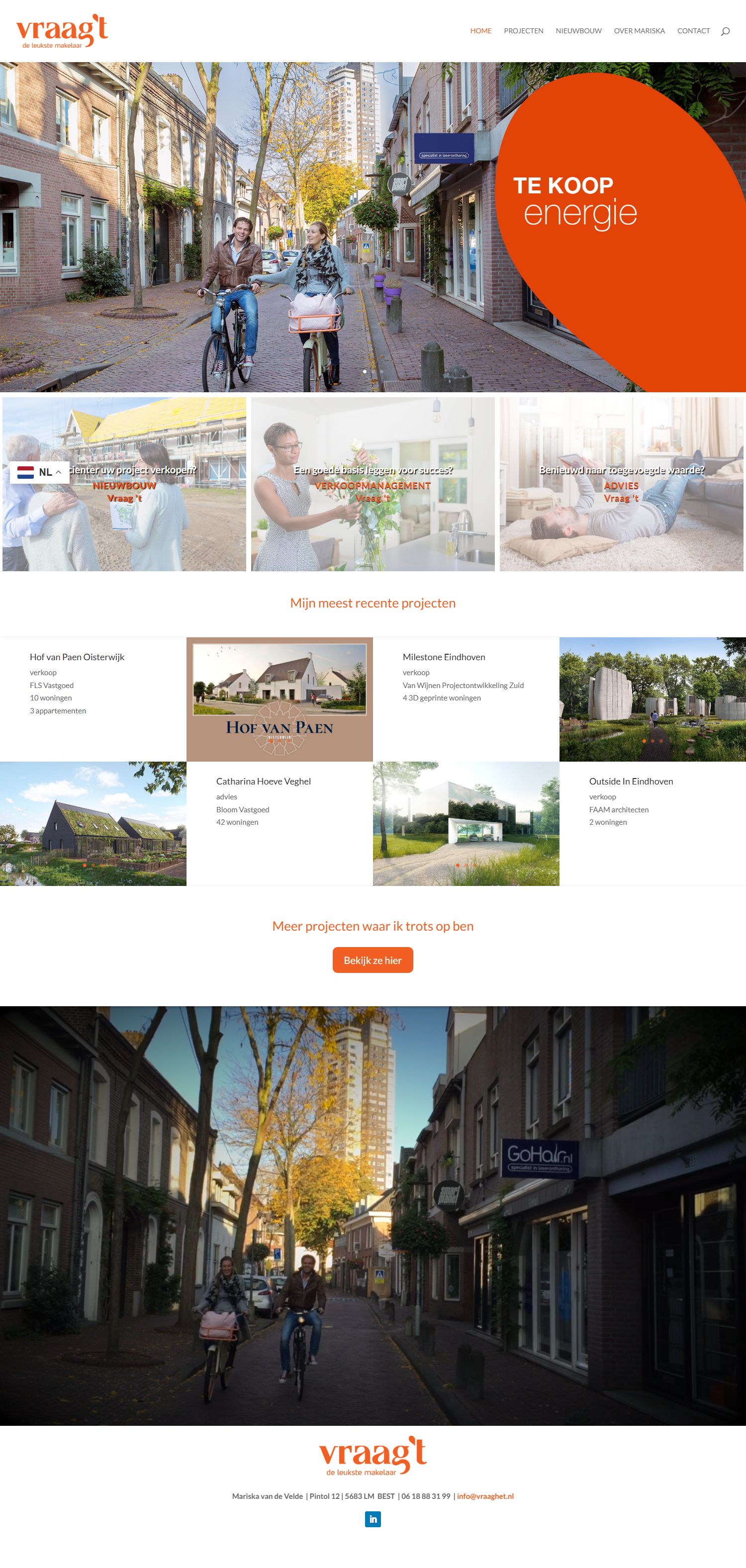 Screenshot van de website van www.vraaghet.nl