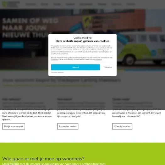 Capture d'écran du site web de www.vredegoorlanting.nl