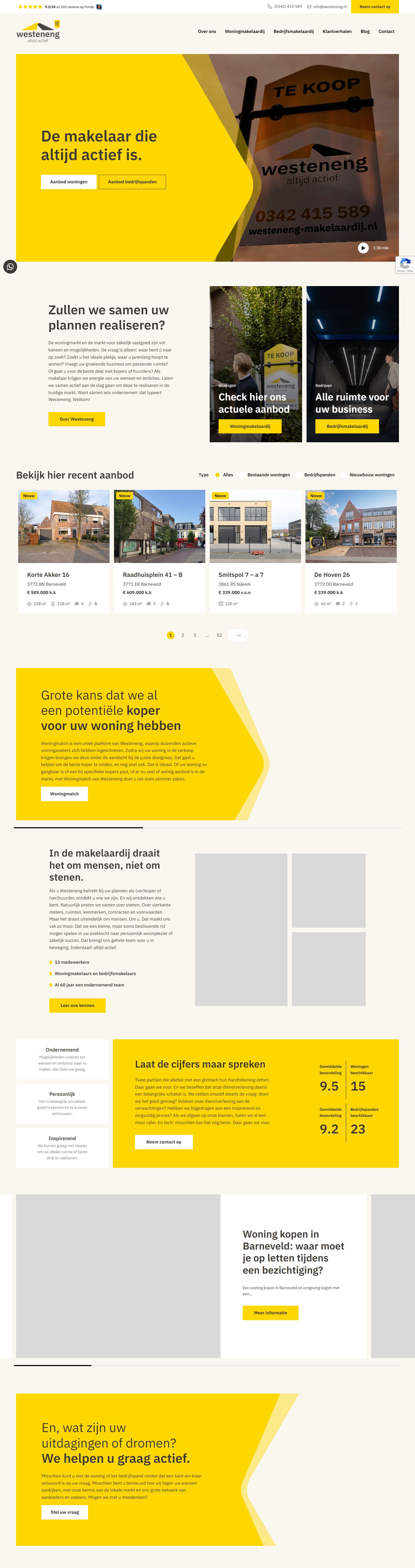 Screenshot van de website van www.westeneng.nl