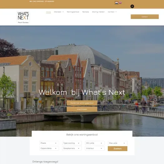 Capture d'écran du site web de www.whats-next.nl