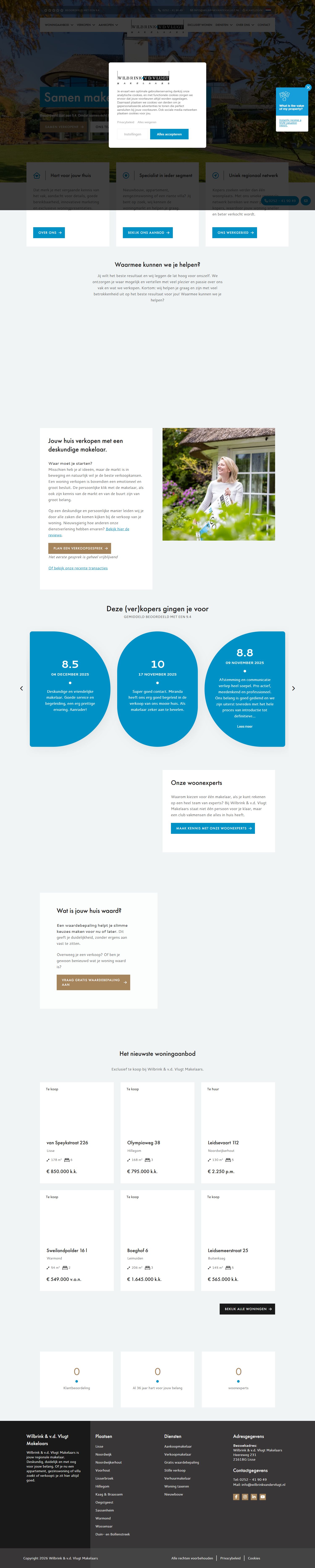 Screenshot van de website van www.onsaanbod.nl