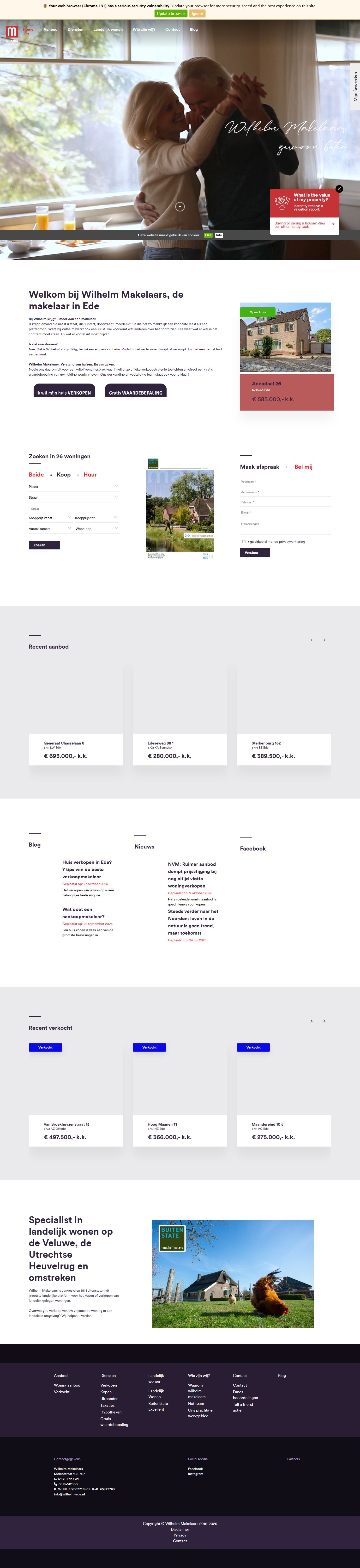 Screenshot van de website van www.wilhelm-ede.nl