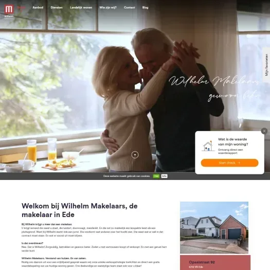 Screenshot of the website of www.wilhelm-ede.nl