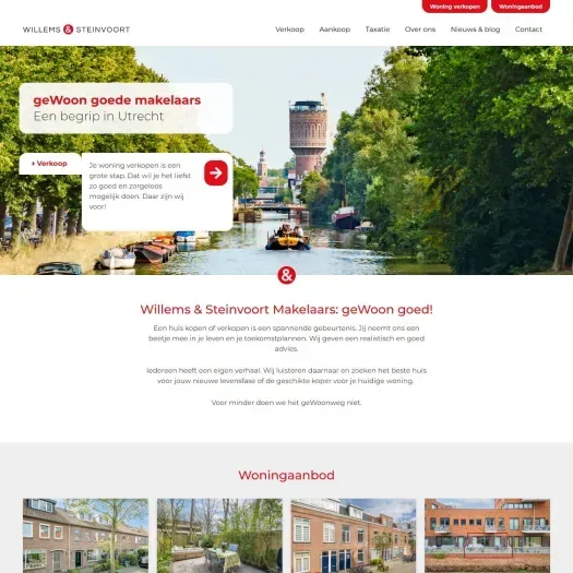 Screenshot van de website van www.willems-steinvoort.nl