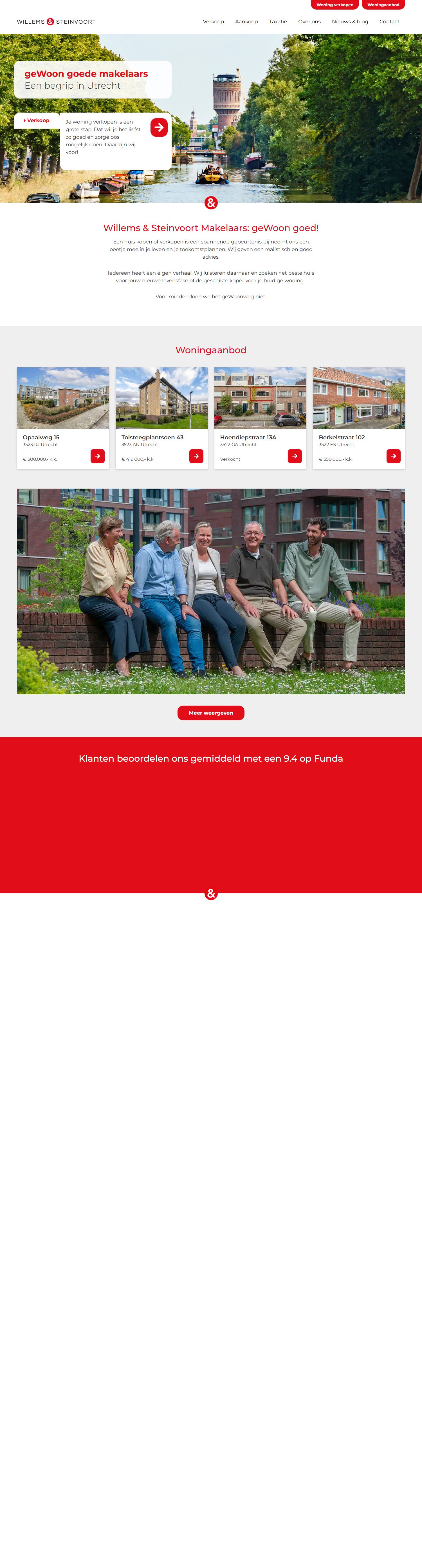 Screenshot van de website van www.willems-steinvoort.nl