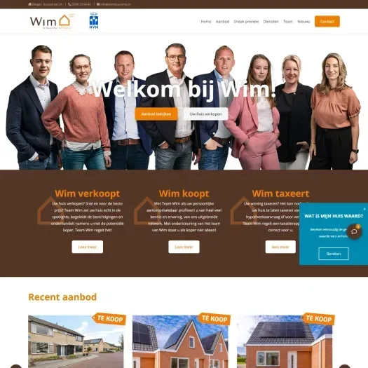 Screenshot of the website of www.wimstuursma.nl