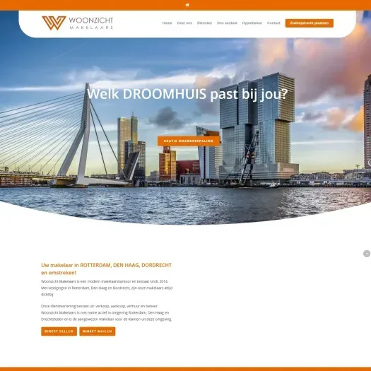 Capture d'écran du site web de www.woonzichtmakelaars.nl