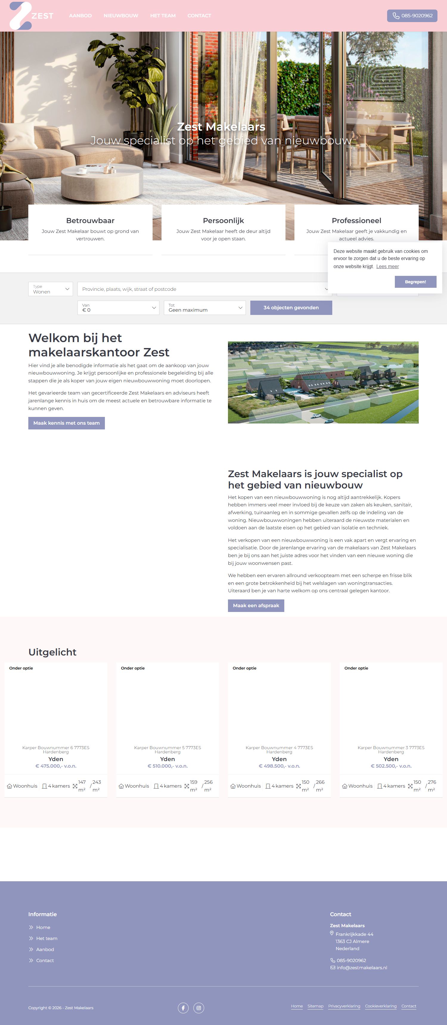 Kantoorfoto Zest Makelaars