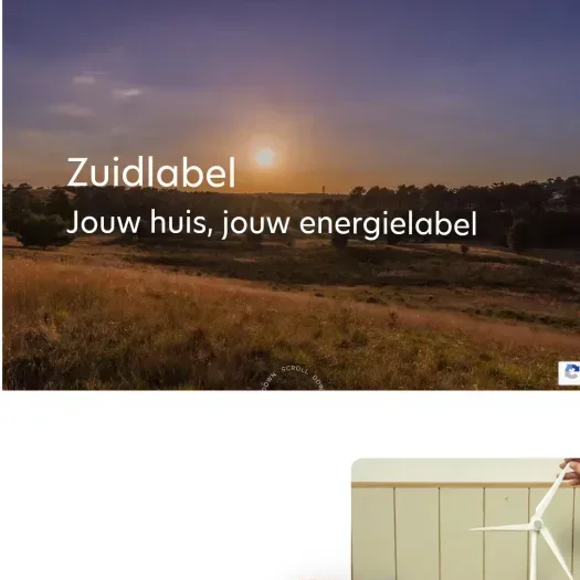Screenshot of the website of zuidlabel.com