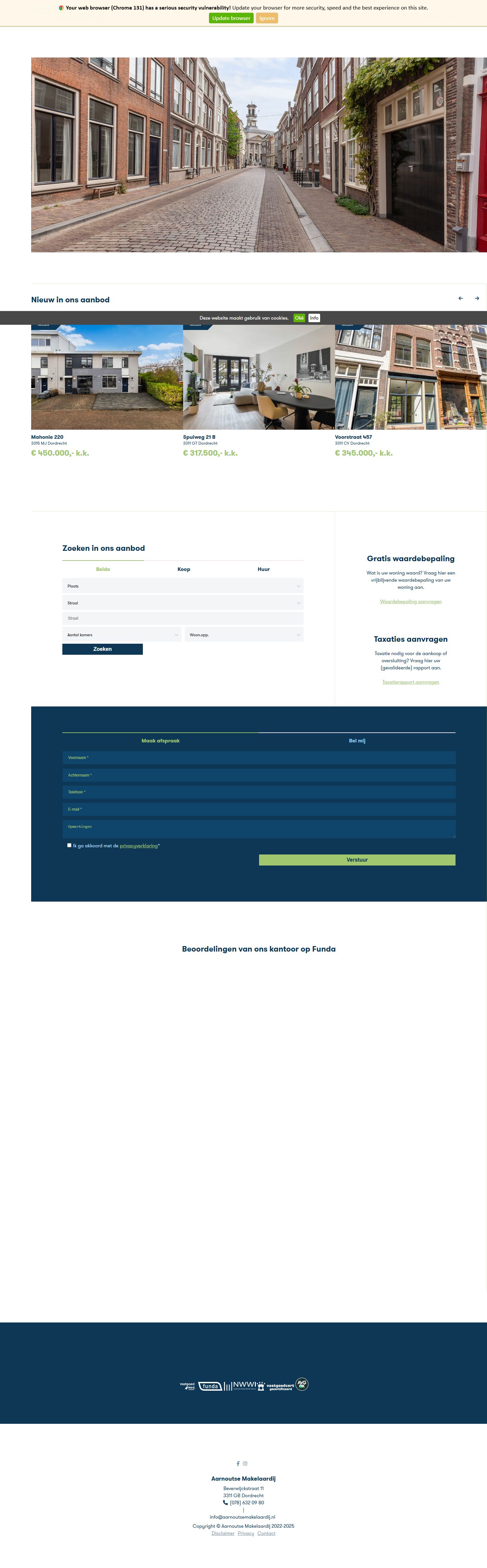 Kantoorfoto Aarnoutse Makelaardij