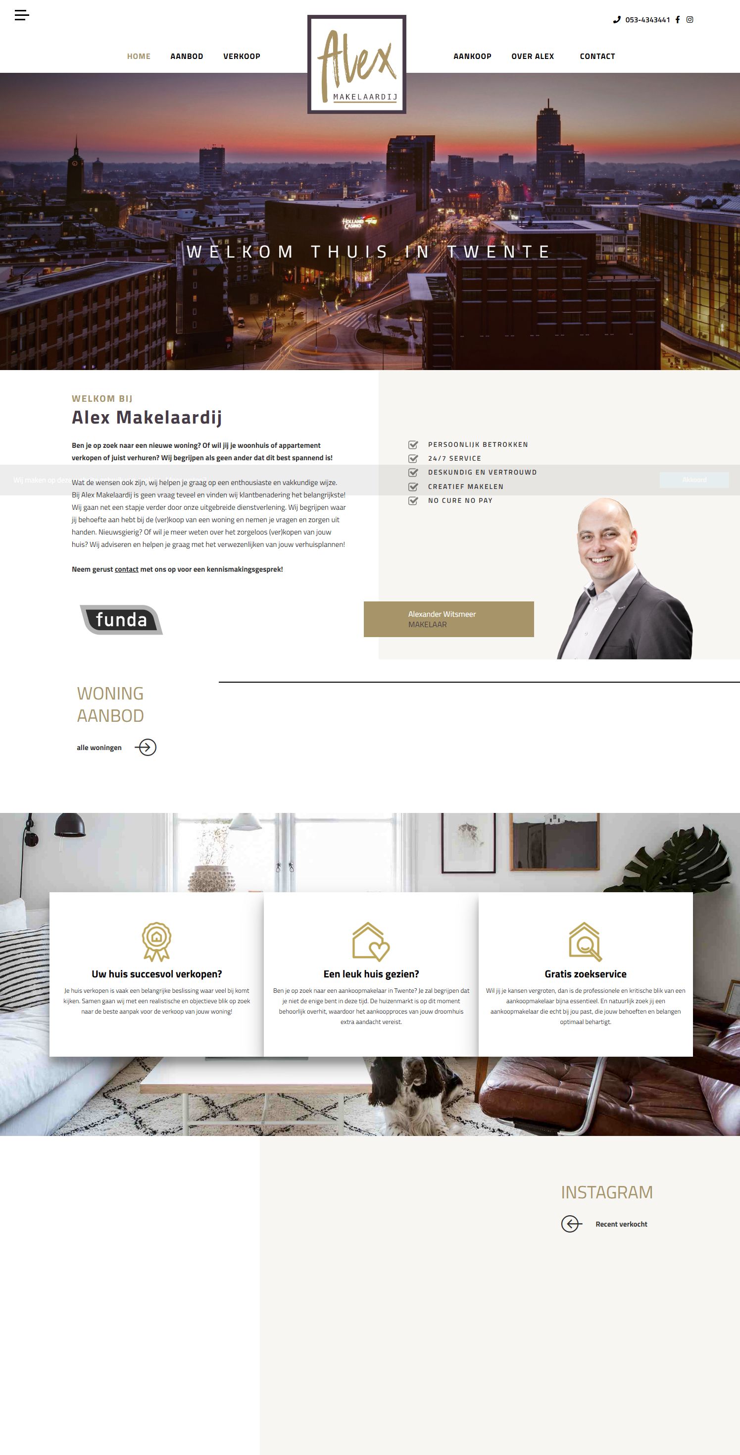 Kantoorfoto Alex Makelaardij