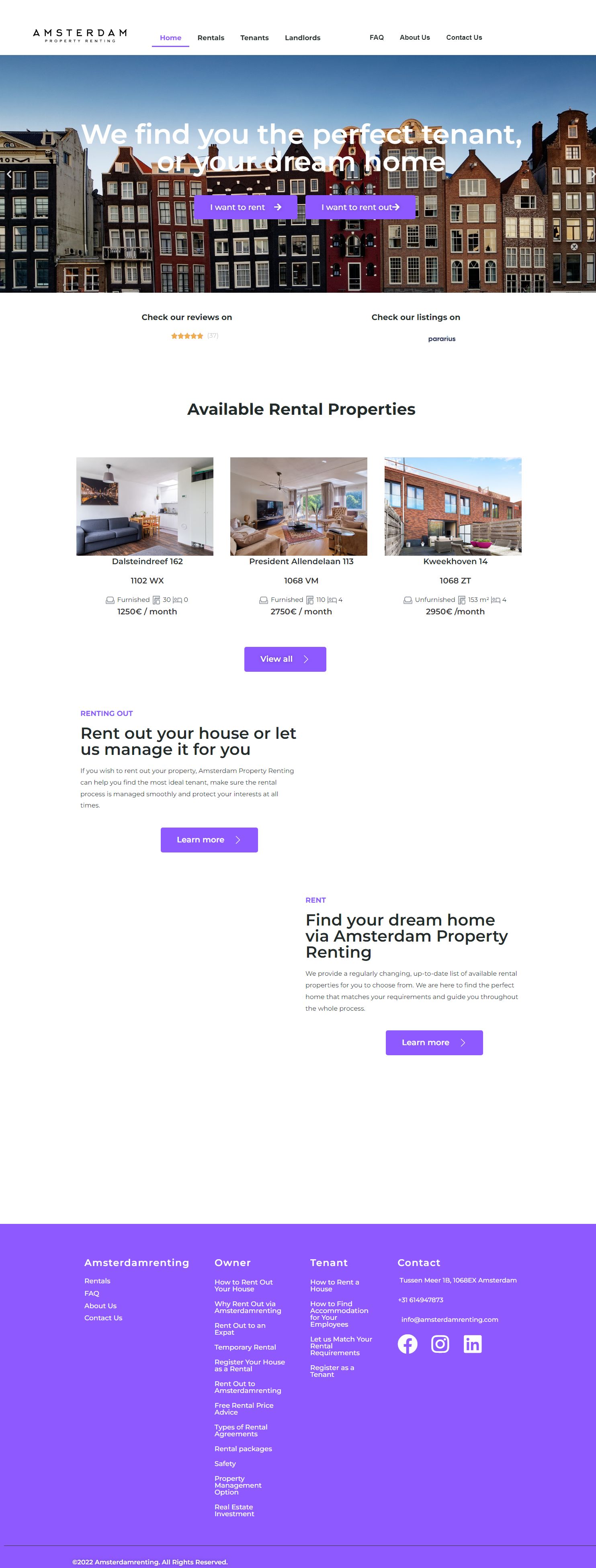 Team foto van Amsterdam Property Renting