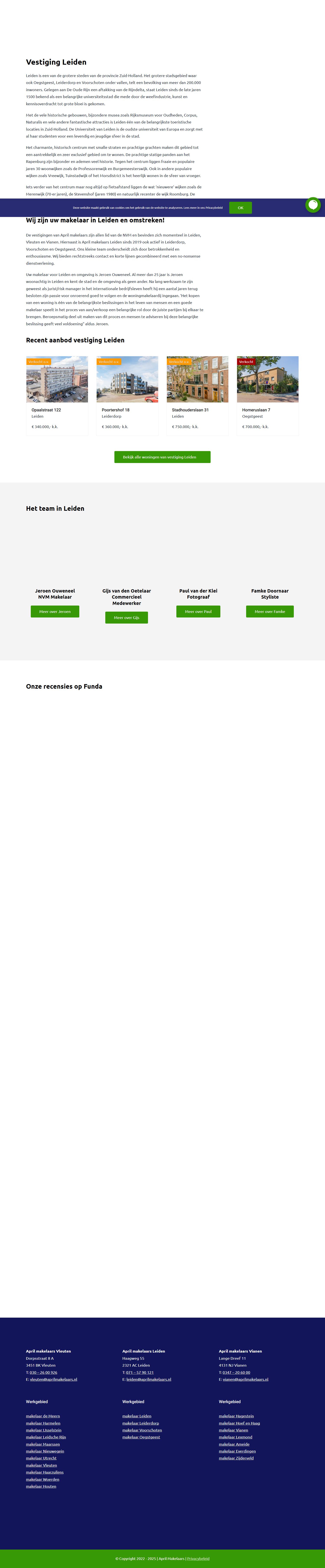 Screenshot van de website van www.aprilmakelaars.nl