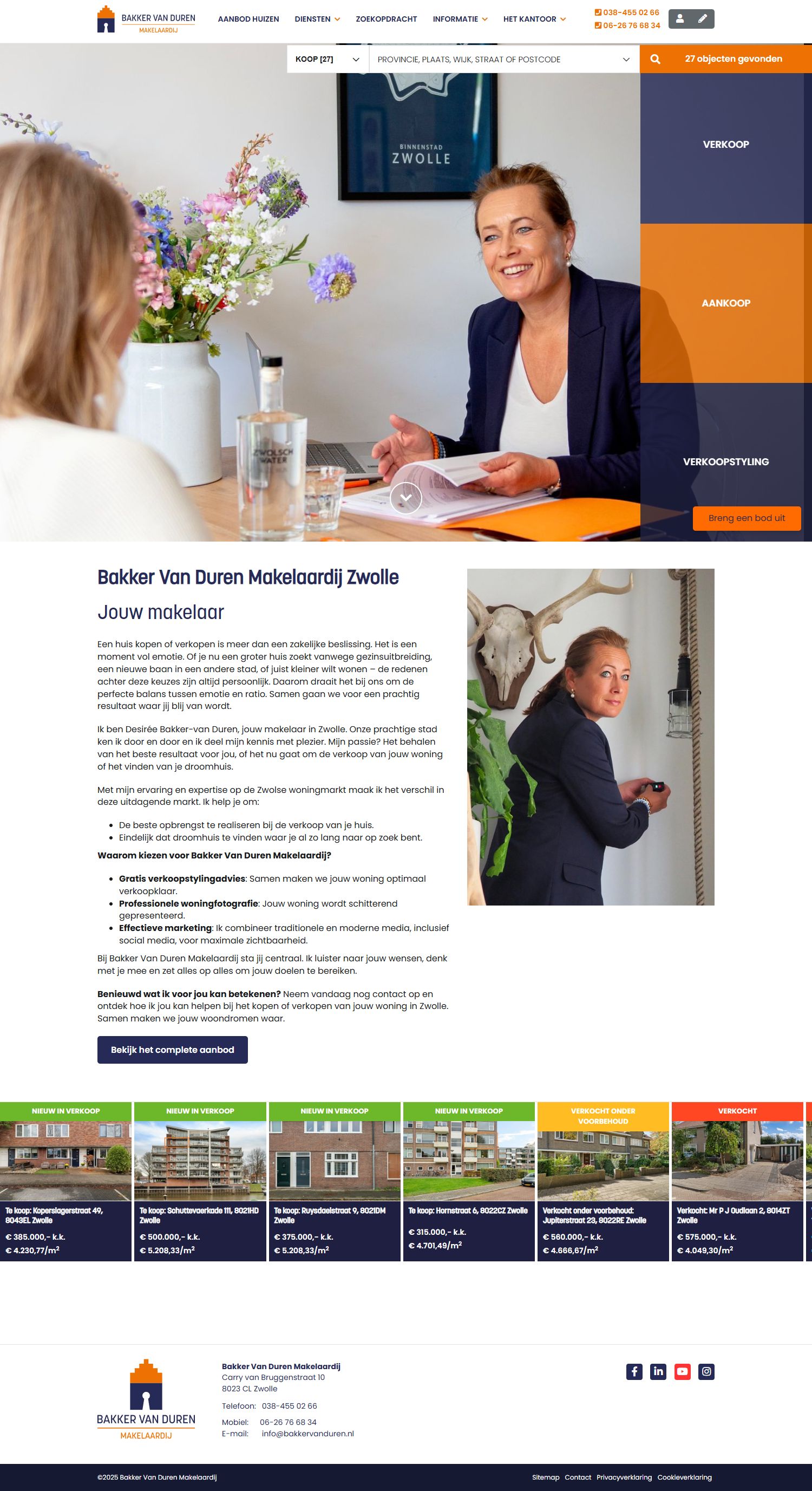 Kantoorfoto Bakker Van Duren Makelaardij