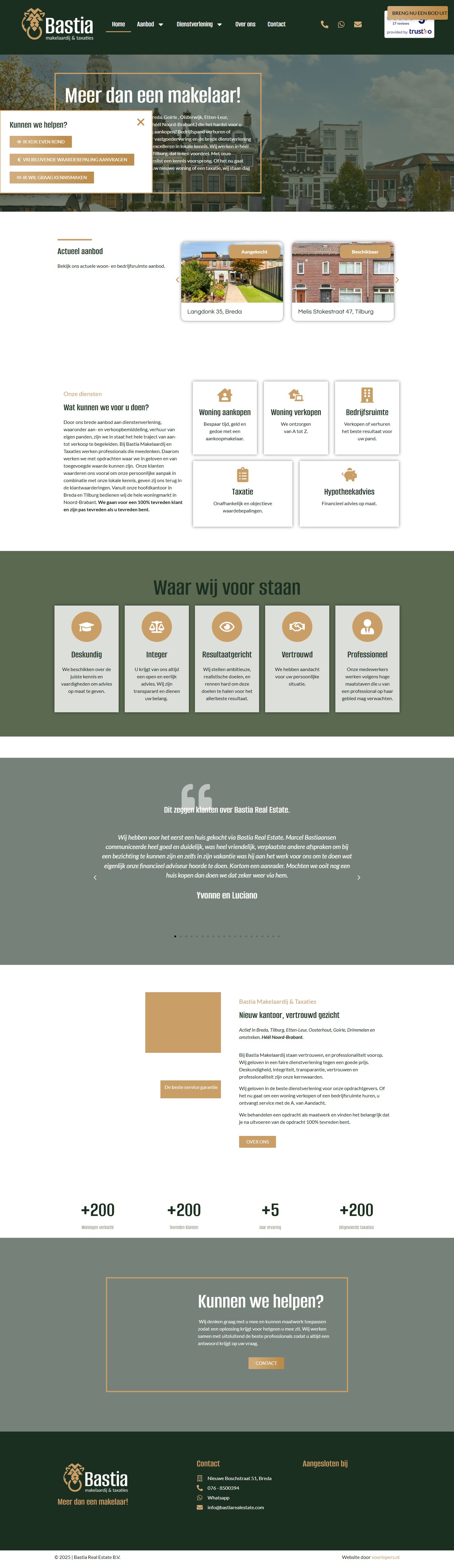 Screenshot van de website van www.bastiarealestate.com