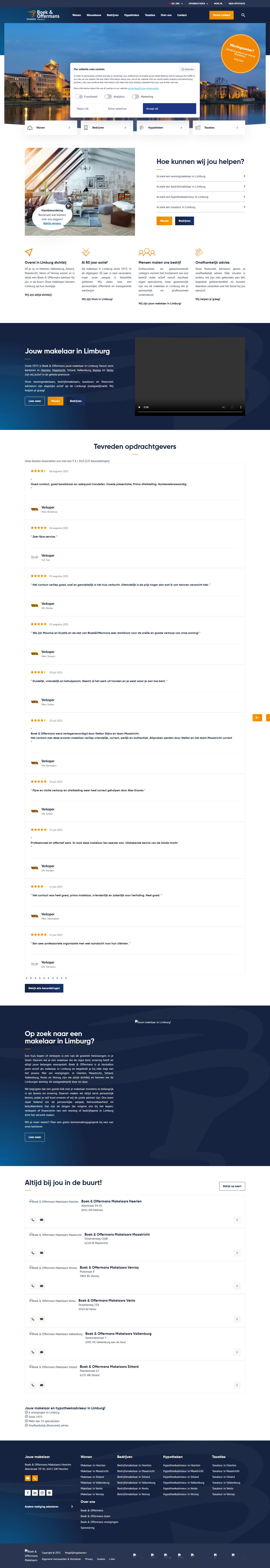 Screenshot van de website van www.boek-offermans.nl