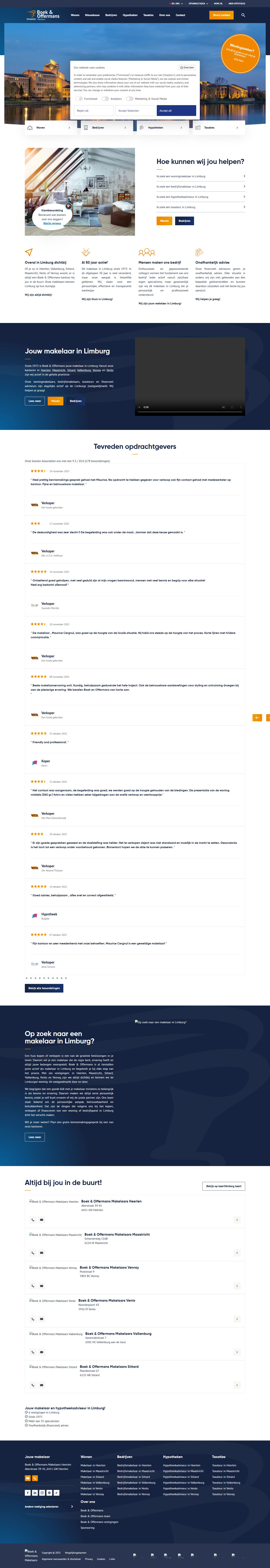 Screenshot van de website van www.boek-offermans.nl