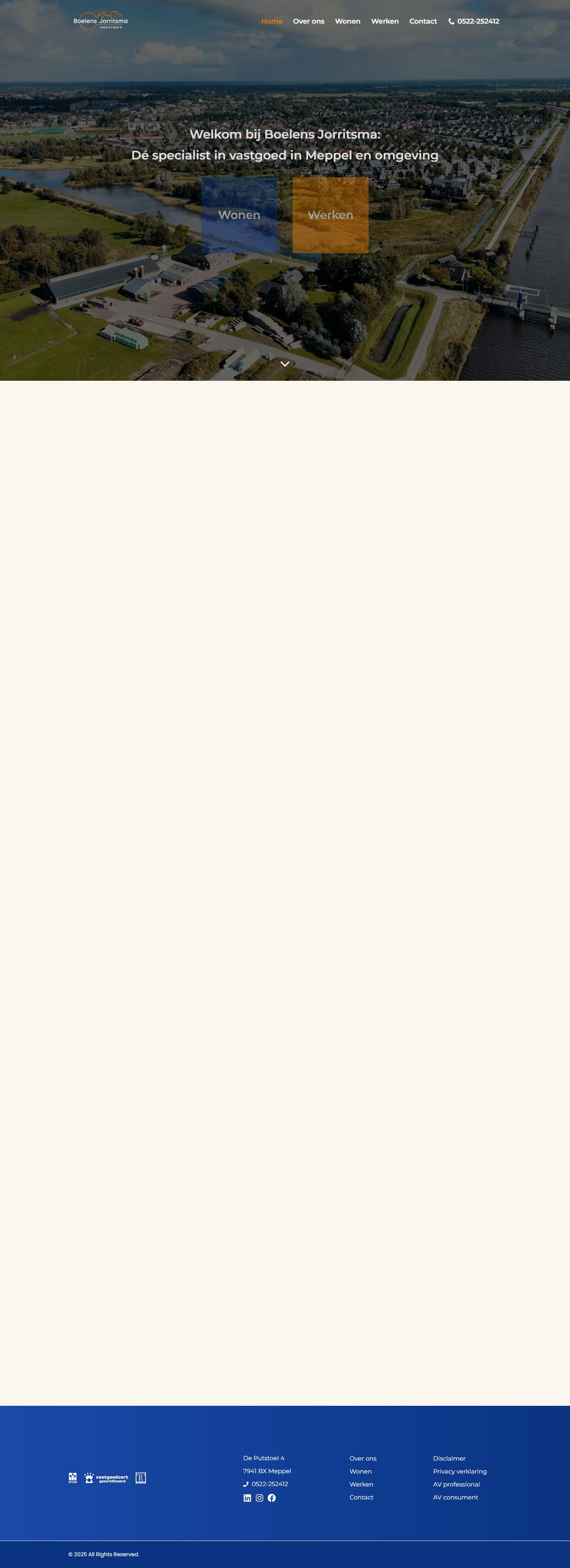 Screenshot van de website van www.boelensjorritsma.nl