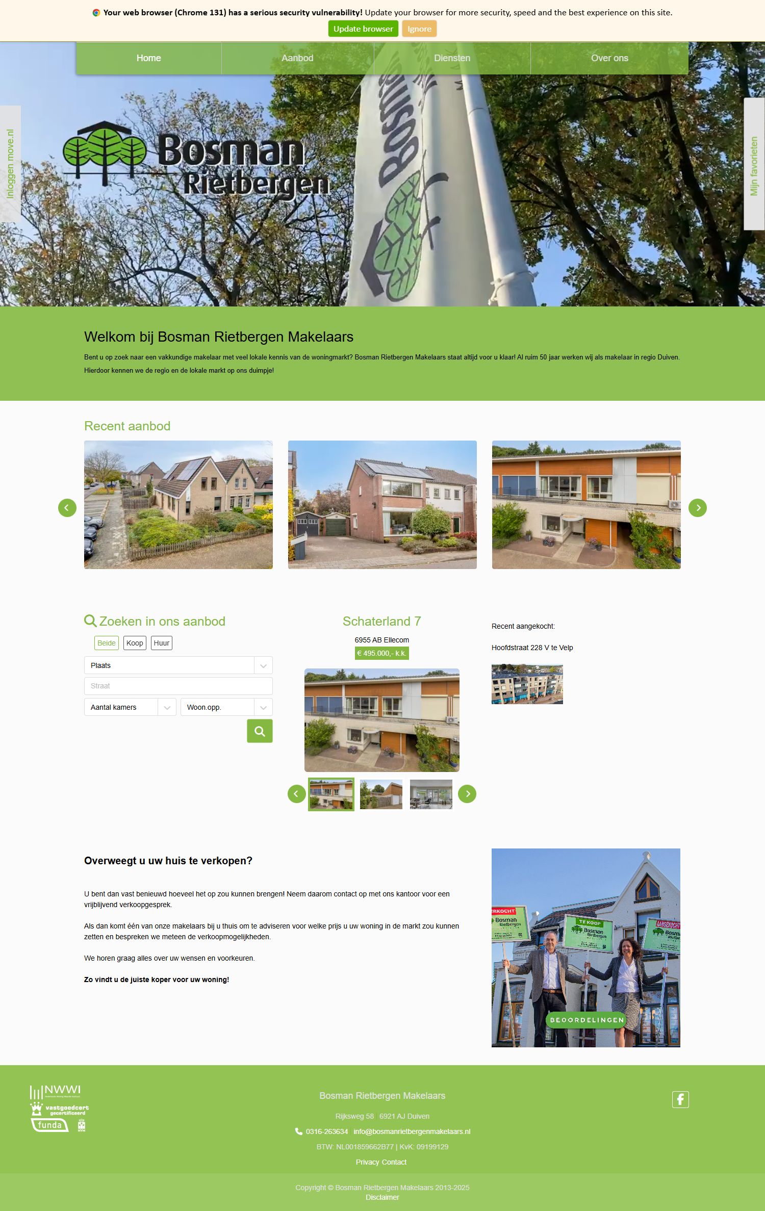 Kantoorfoto Bosman Rietbergen Makelaars