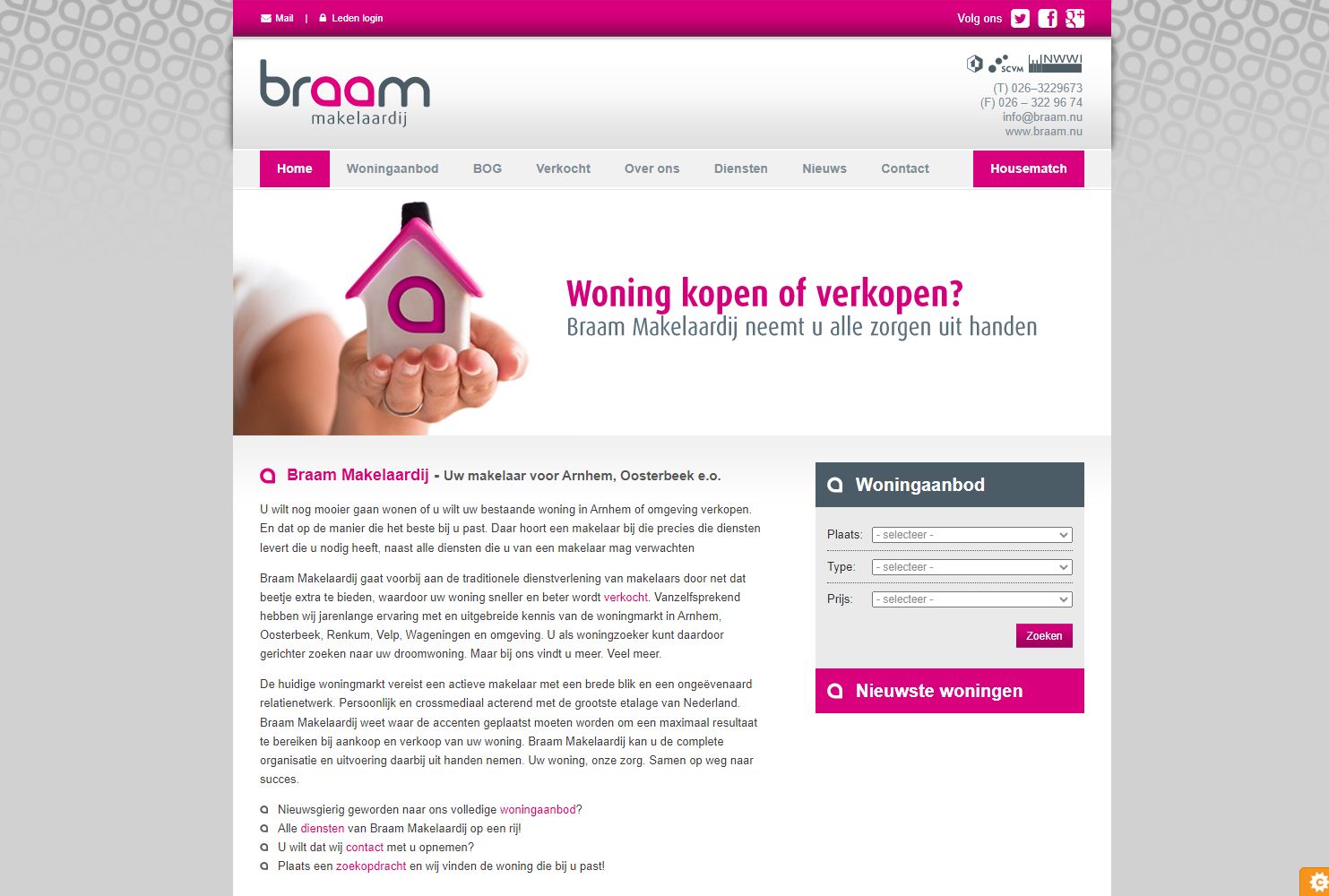 Foto van het kantoor van Braam Makelaardij