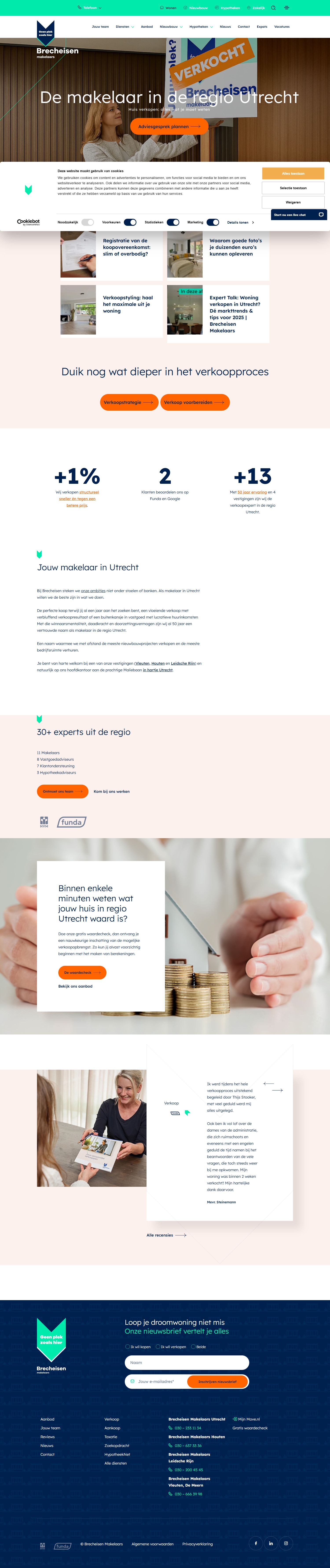 Screenshot van de website van www.brecheisen.nl