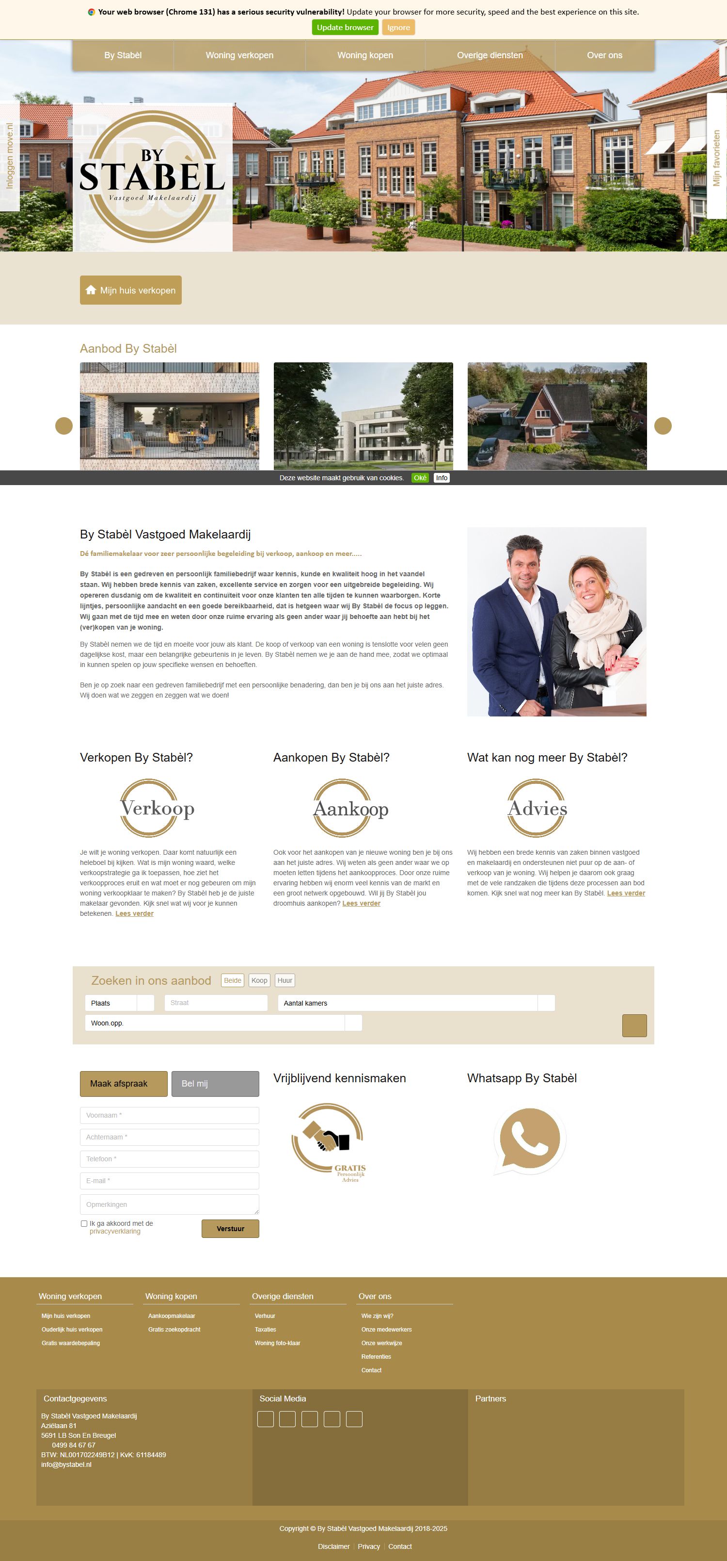 Screenshot van de website van www.bystabel.nl