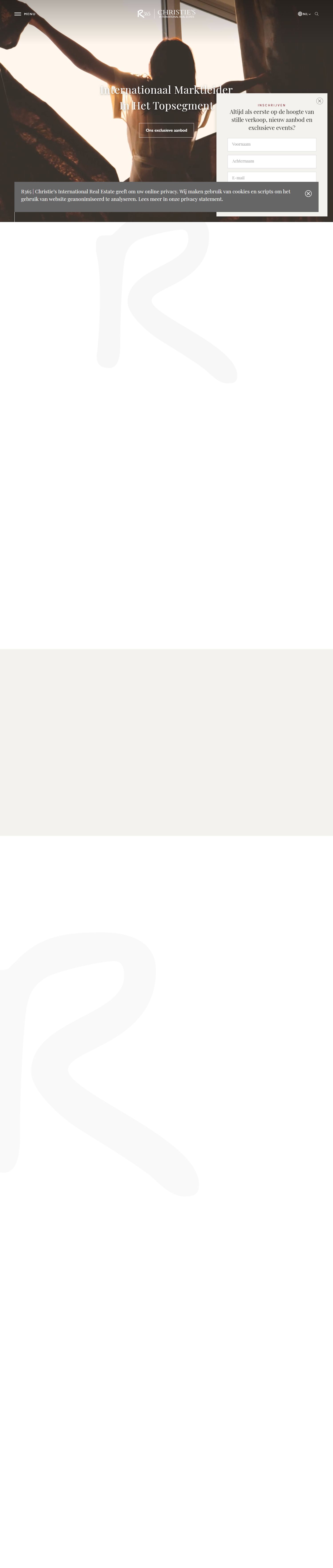 Screenshot van de website van r365.nl