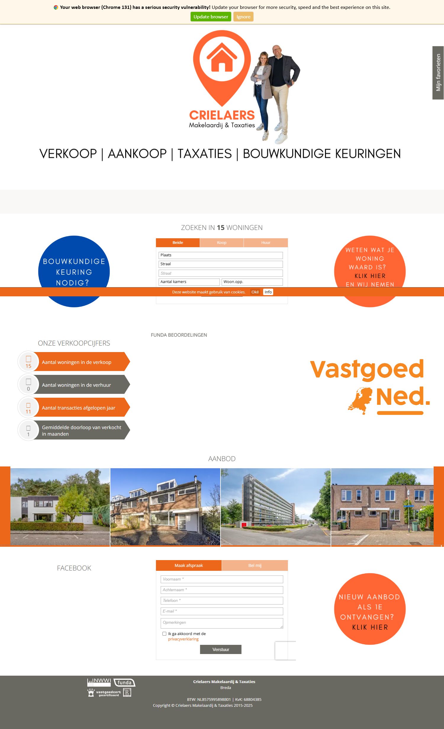 Kantoorfoto Crielaers Makelaardij & Taxaties