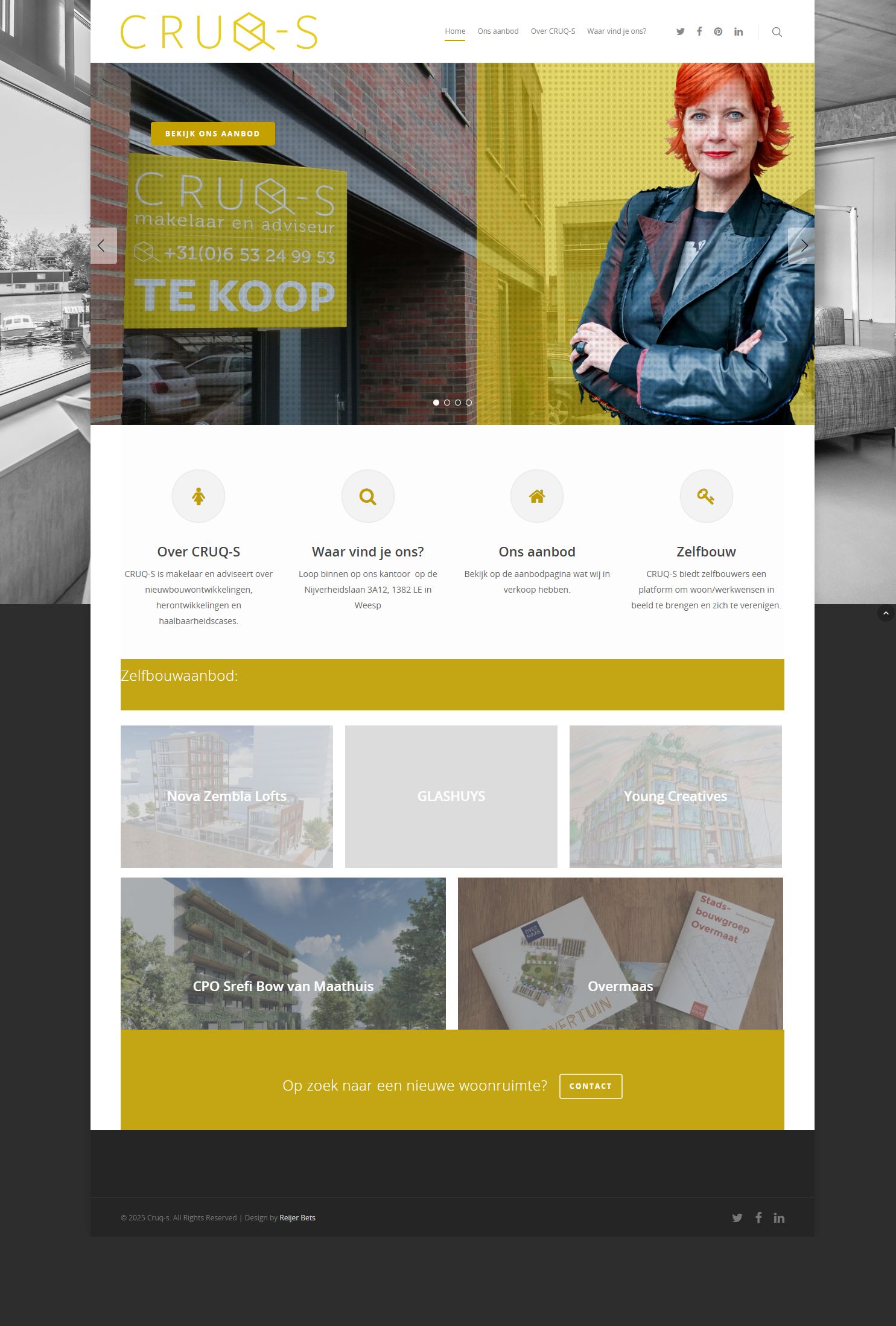 Screenshot van de website van www.cruq-s.nl