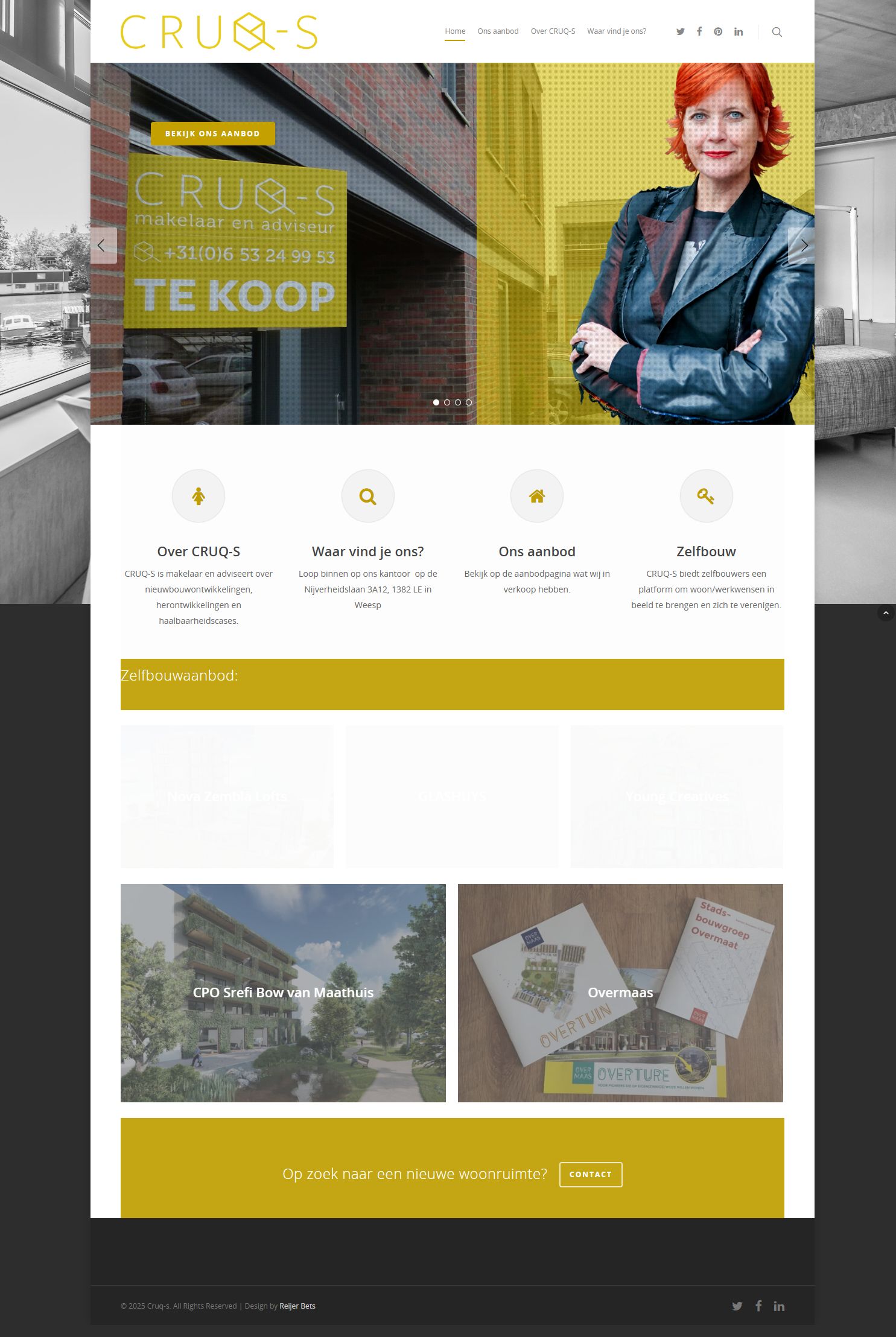Screenshot van de website van www.cruq-s.nl