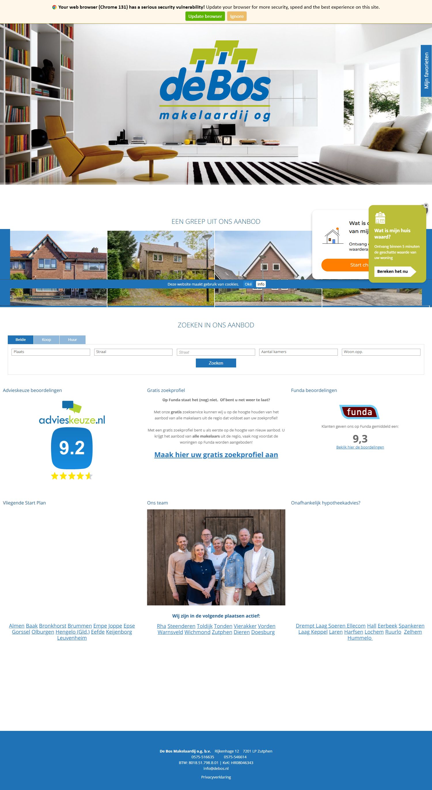 Kantoor foto van De Bos Makelaardij en Hypotheken