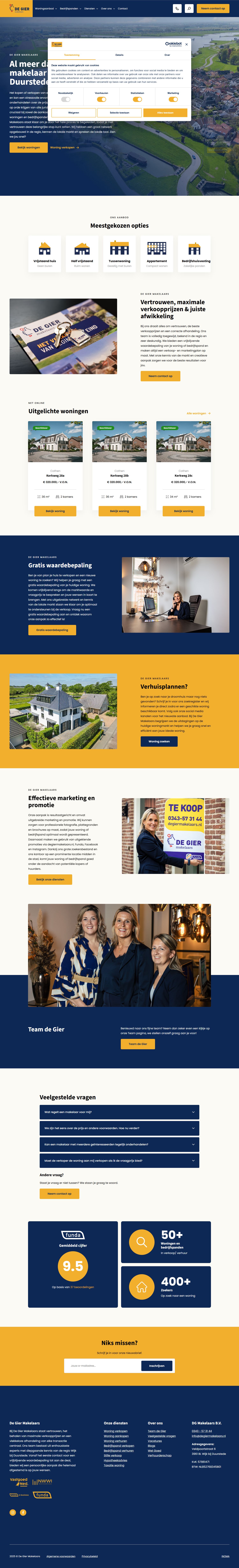 Foto van het kantoor van De Gier Makelaars