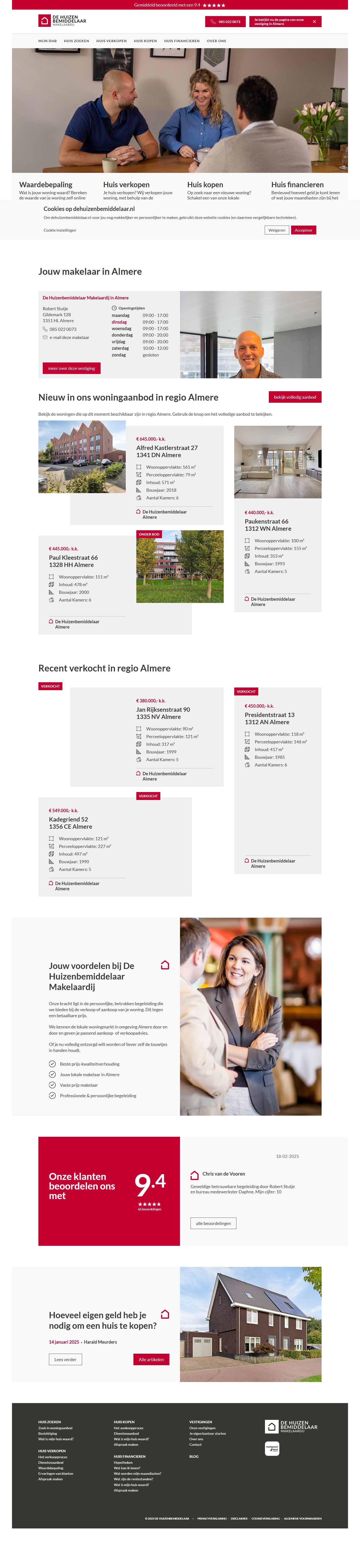 Kantoorfoto De Huizenbemiddelaar Almere & Lelystad