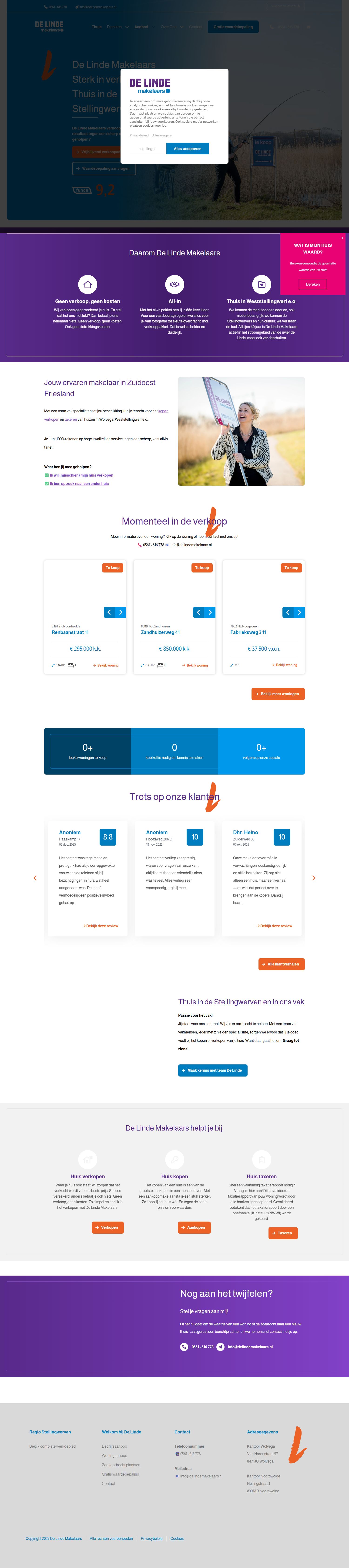 Kantoorfoto De Linde Makelaars