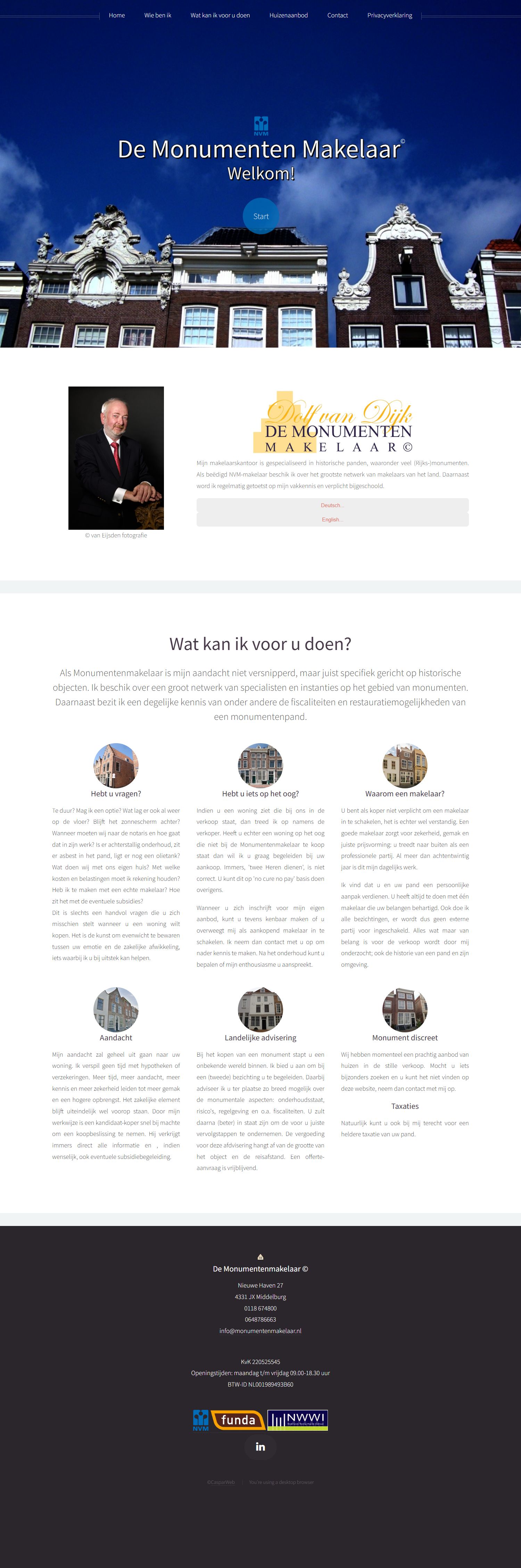 Kantoor foto van De Monumentenmakelaar
