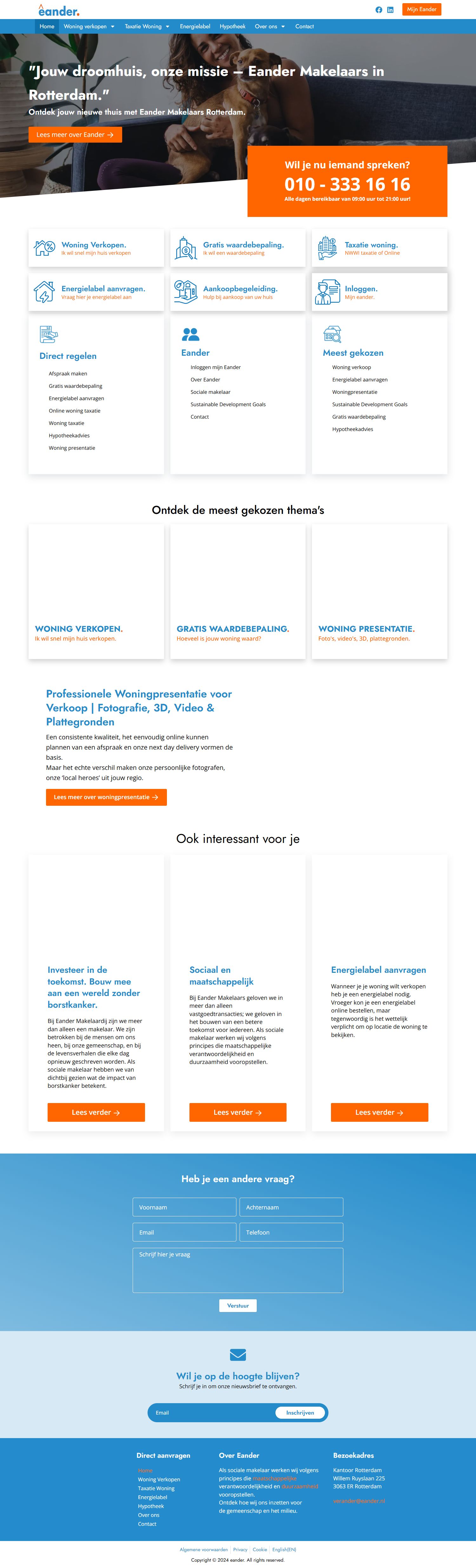 Kantoorfoto Eander Makelaars en Taxateurs