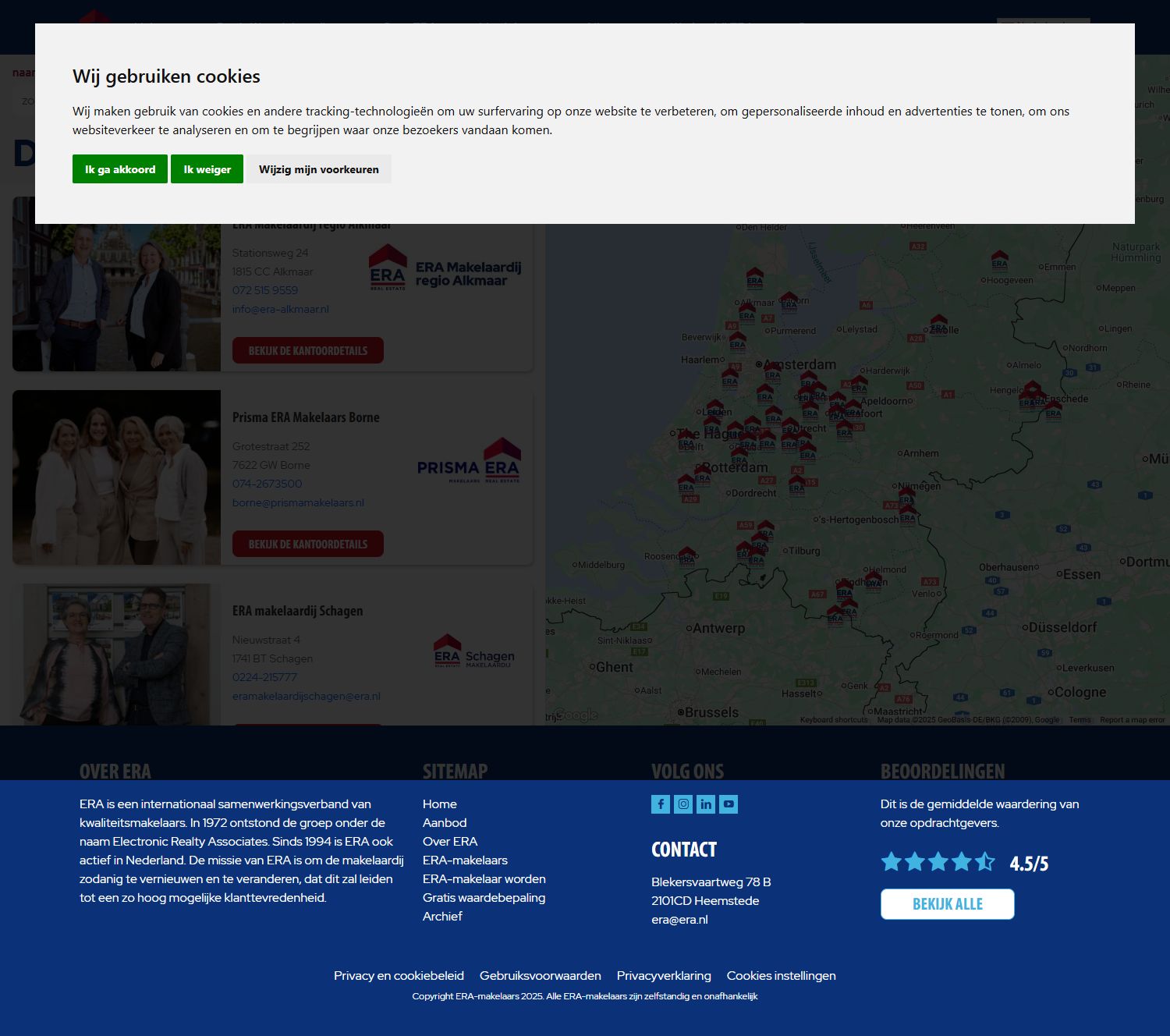 Screenshot van de website van bit.ly