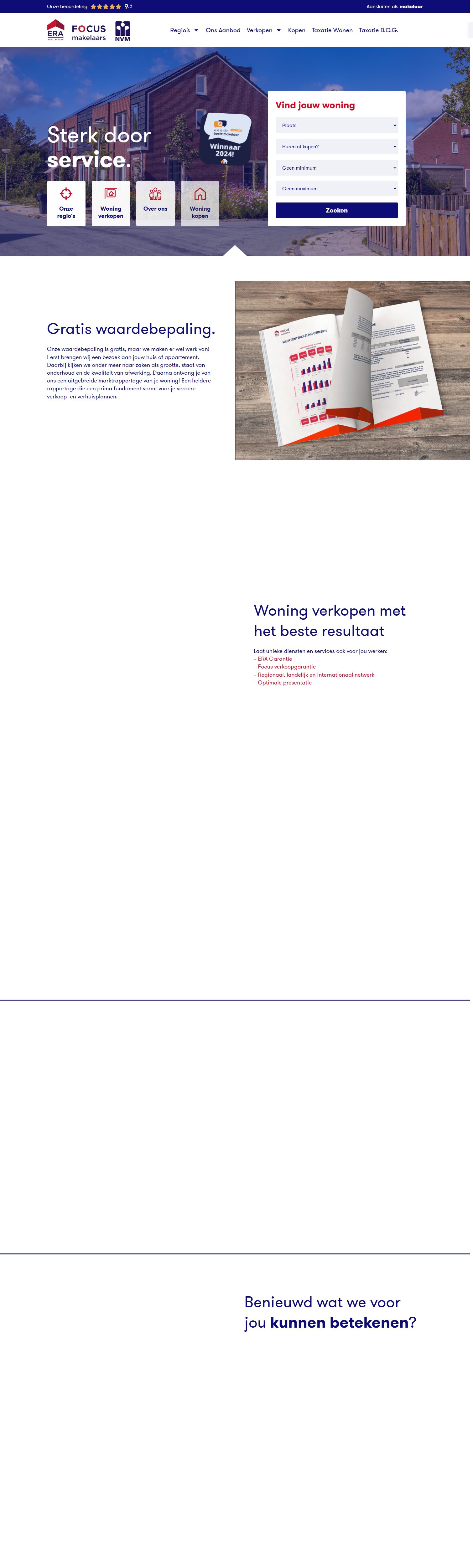 Screenshot van de website van www.erafocus.nl