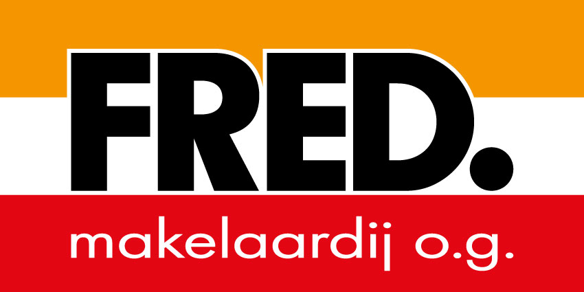 Logo FRED. makelaardij o.g. | Voel je thuis bij FRED.