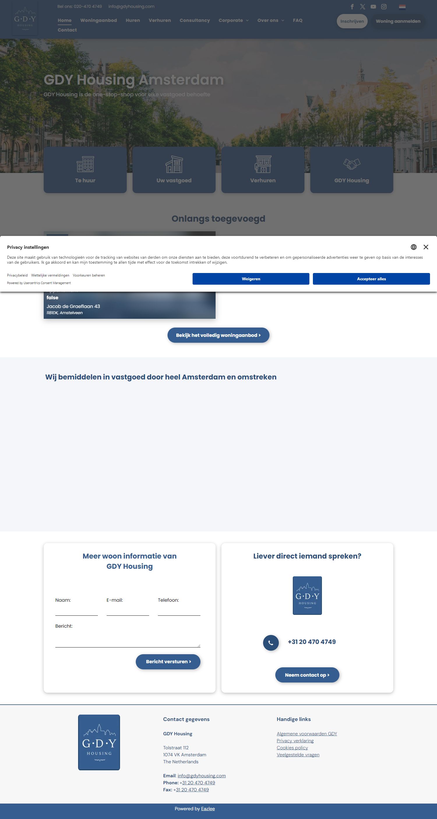 Team foto van GDY Housing