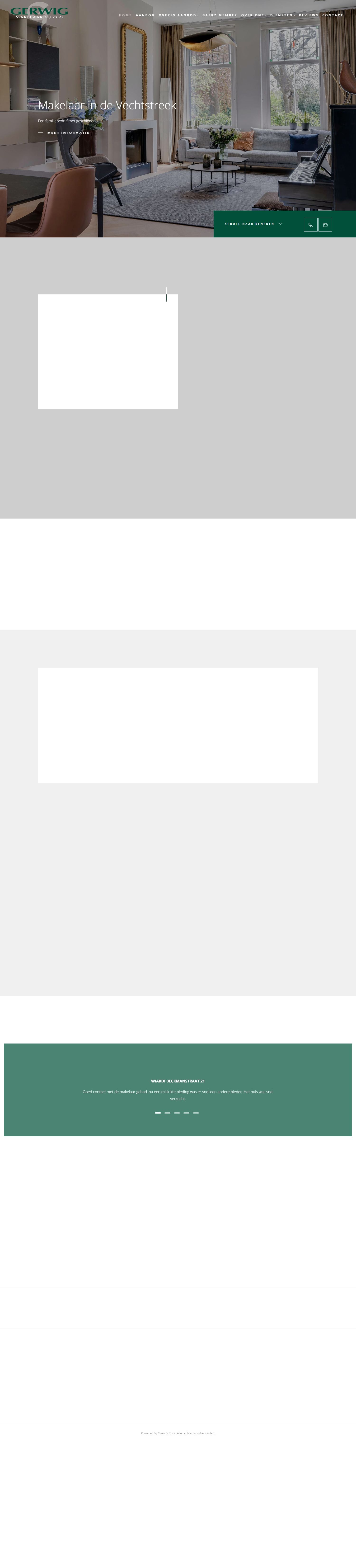 Screenshot van de website van www.gerwig.nl