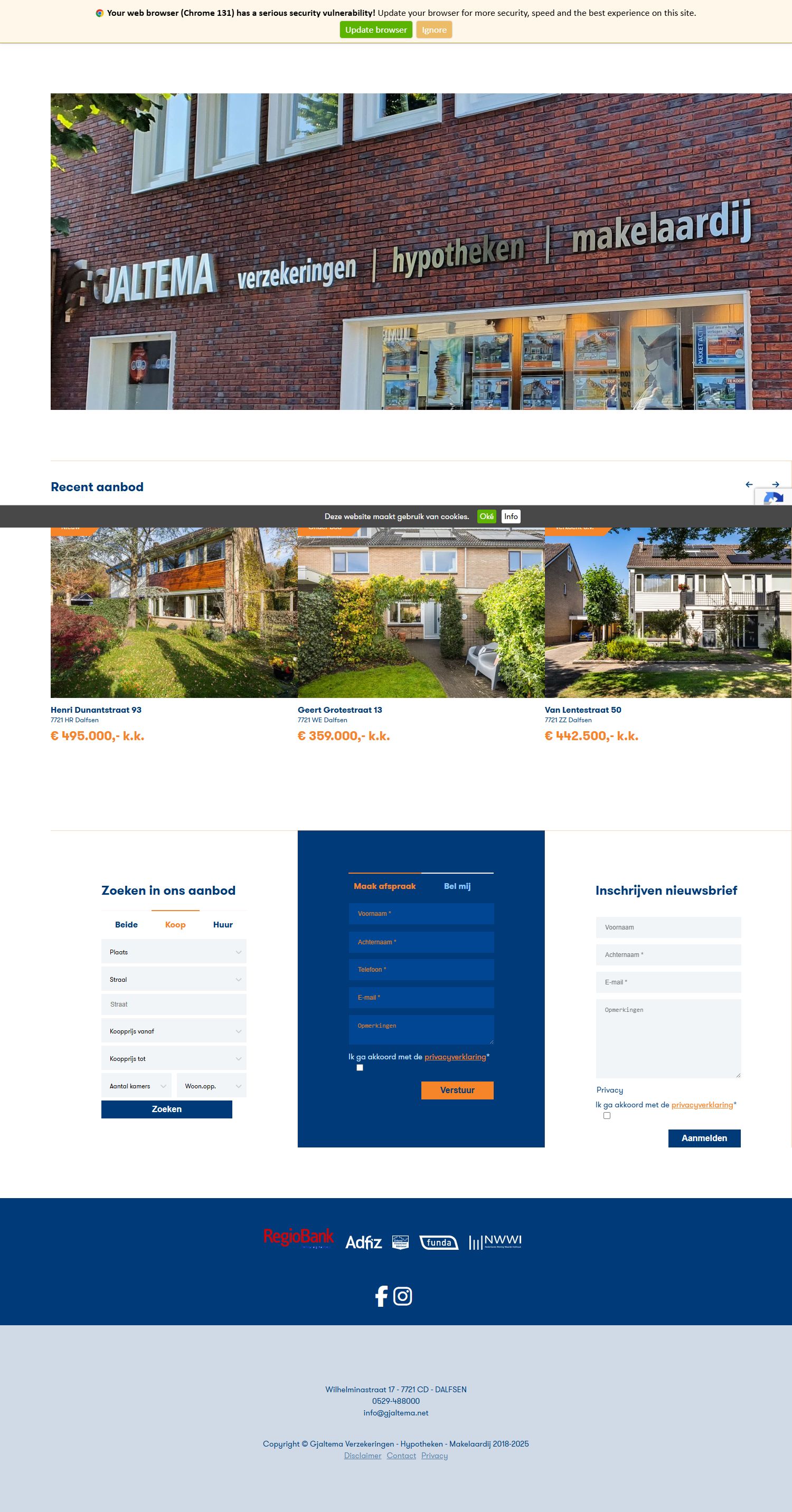 Kantoorfoto Gjaltema Makelaardij