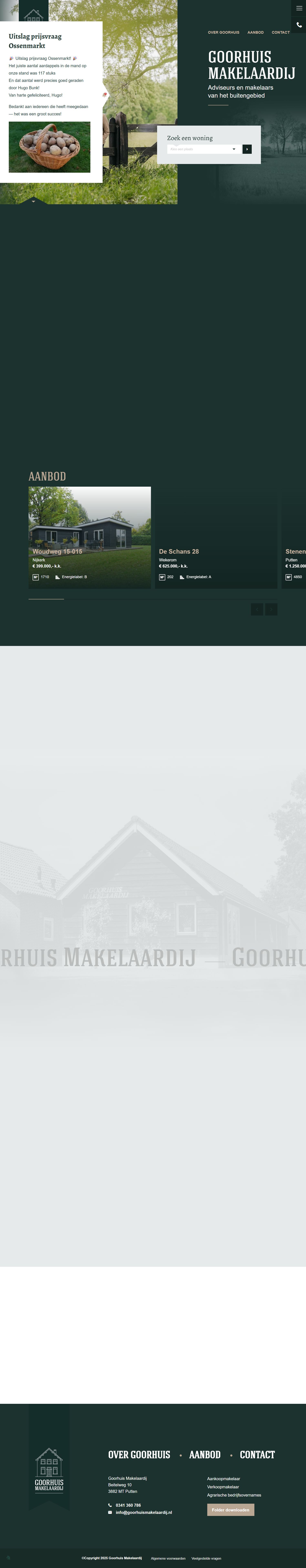Screenshot van de website van www.goorhuismakelaardij.nl
