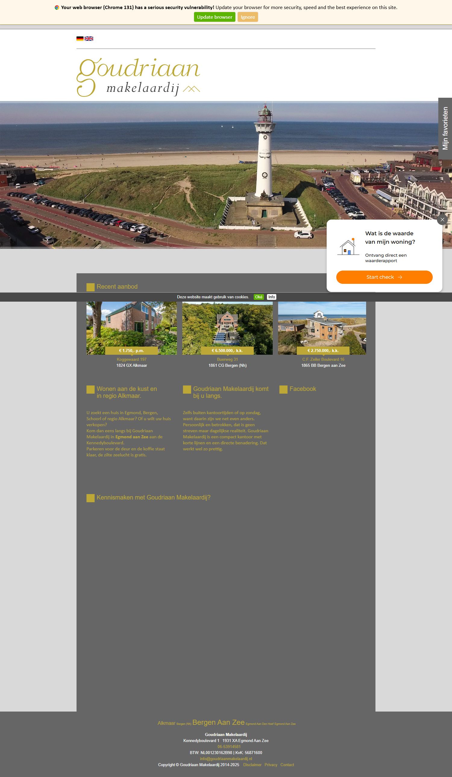 Kantoorfoto Goudriaan makelaardij