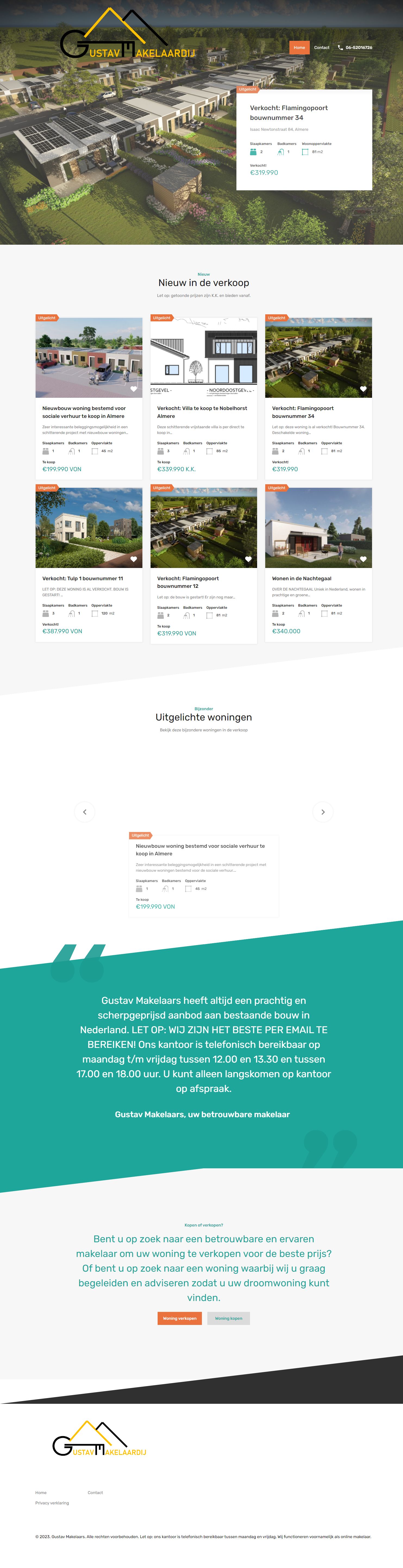 Team foto van Gustav Makelaars