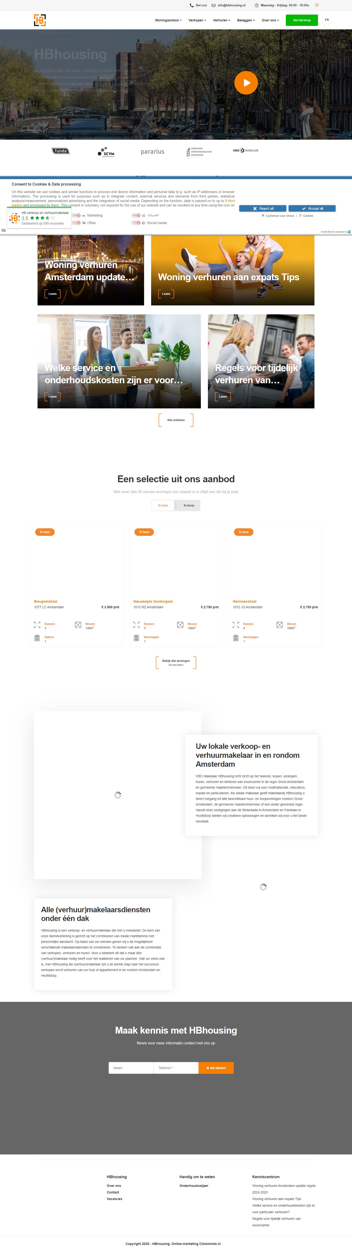 Team foto van HB Makelaardij B.V.
