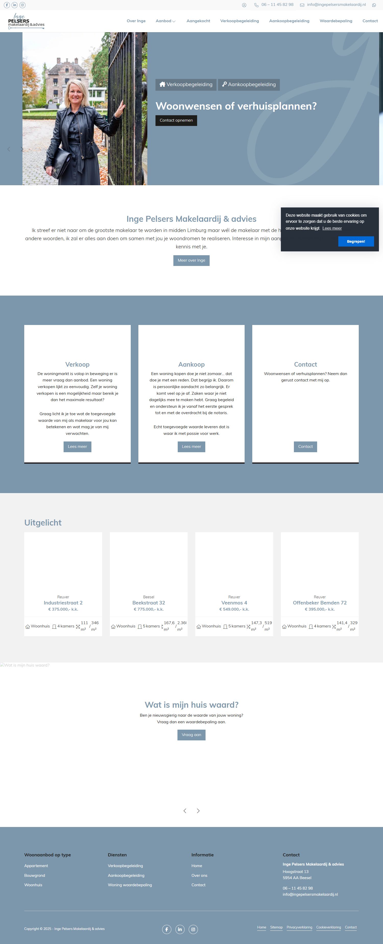 Foto van het kantoor van Inge Pelsers Makelaardij & advies