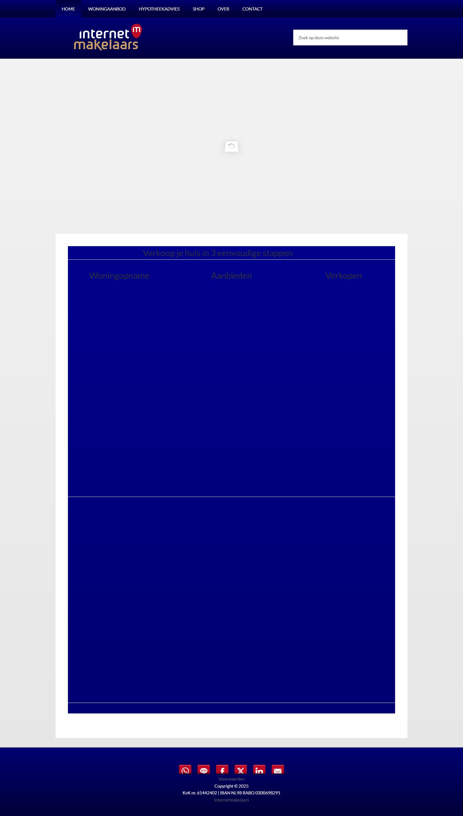 Screenshot van de website van www.boxtel.internetmakelaars.nl