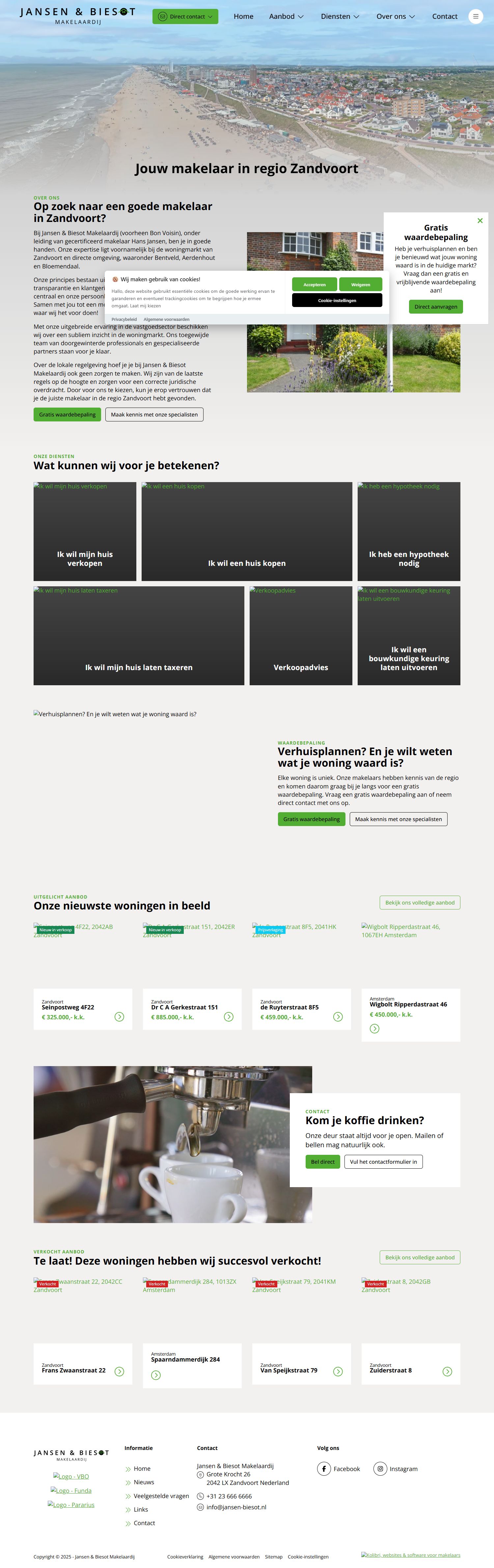 Kantoorfoto Jansen & Biesot Makelaardij