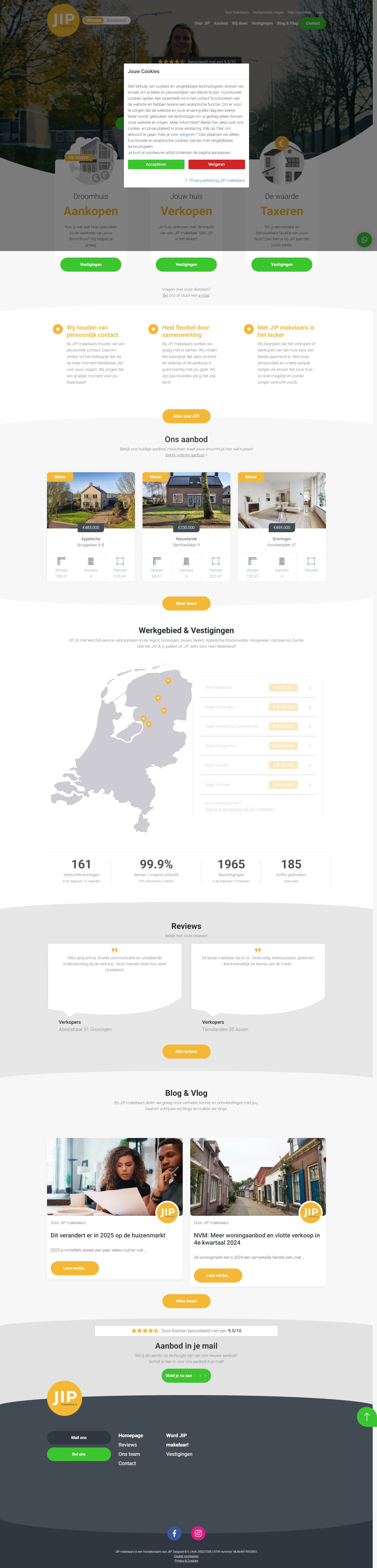 Kantoorfoto JIP makelaars Groningen